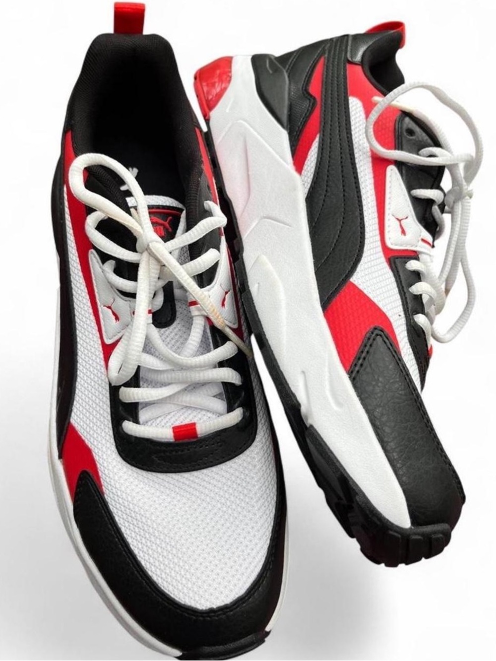 Puma Men's Sneakers in Black, White & Red